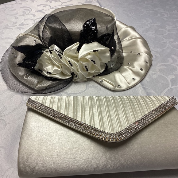 HAT & PURSE COMBO. FABULOUS. MUST SEE BY ELLIE FINE HATS - Picture 11 of 11